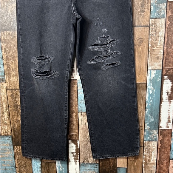 Levi's ribcage straight ankle black button fly Jeans - Picture 7 of 15